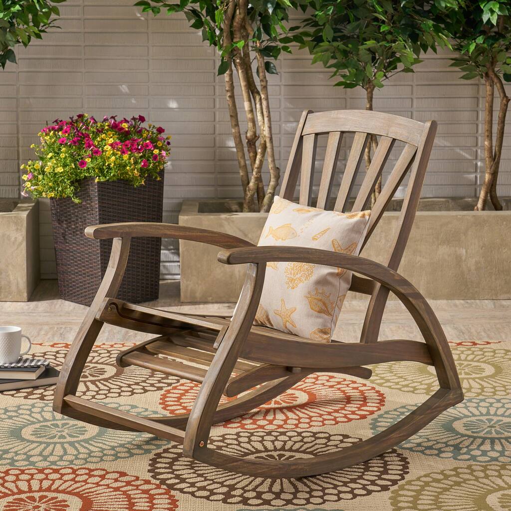 Mid-Century Modern Outdoor Rocking Chair