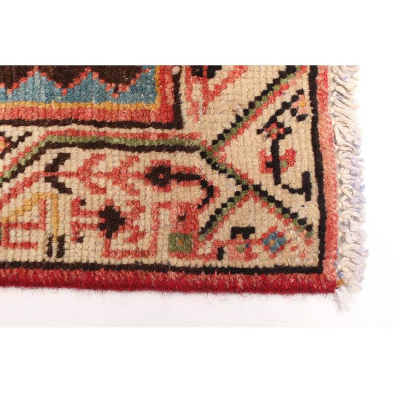 ECARPETGALLERY Hand-knotted Andelz Red Wool Rug - 3'1 x 4'9