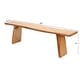 preview thumbnail 9 of 7, Dining Bench Live Edge Rustic Solid Wood Bench