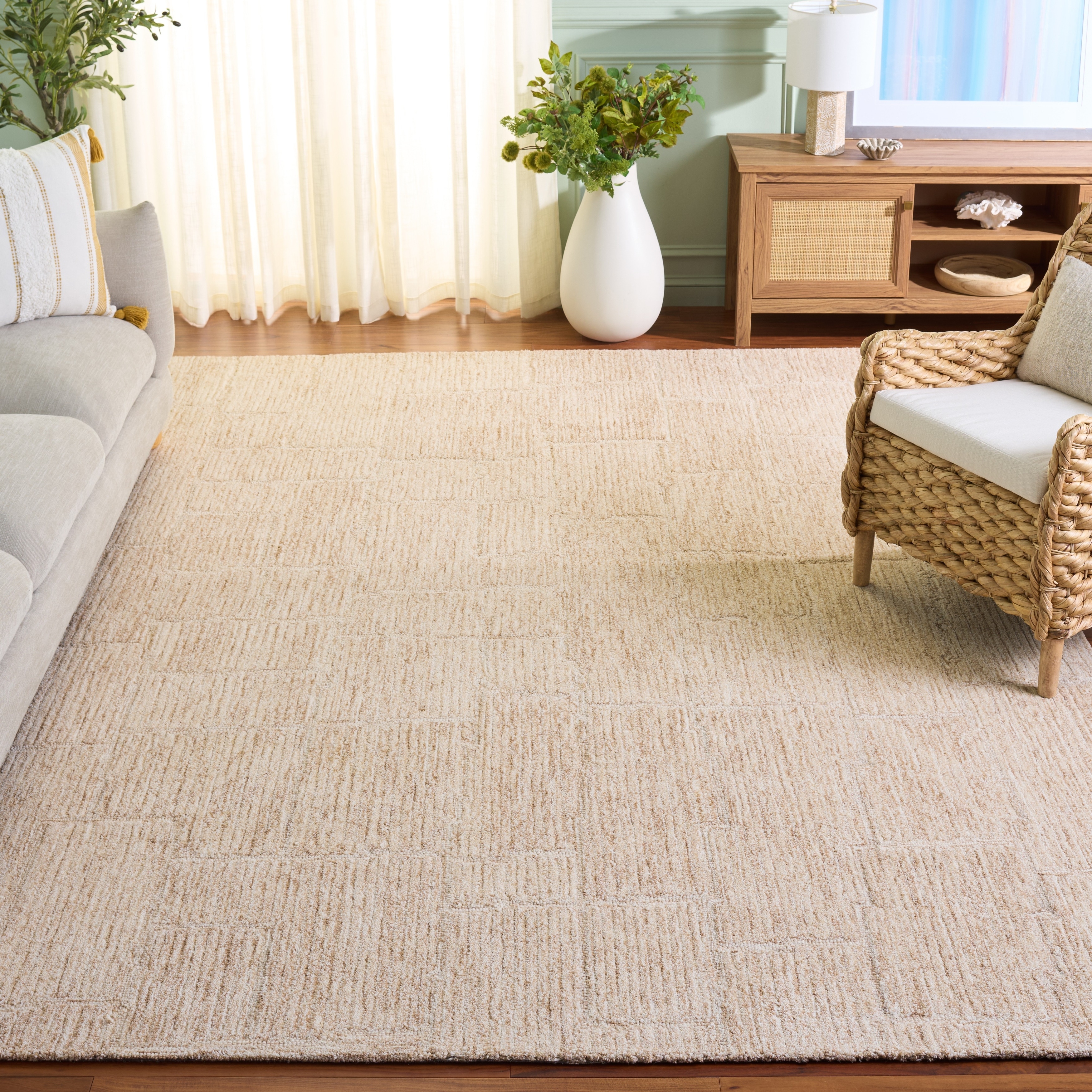 SAFAVIEH Handmade Pine Ruwaydah Modern & Contemporary Wool Rug