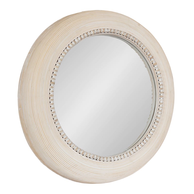 Kate and Laurel Jonesport Round Wall Mirror - 26x26