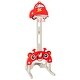 preview thumbnail 3 of 7, 3-in-1 Basketball Hoop for Kids Adjustable Height Playset with Balls-Red - 20'' x18'' x 36-61'' (L x W x H)