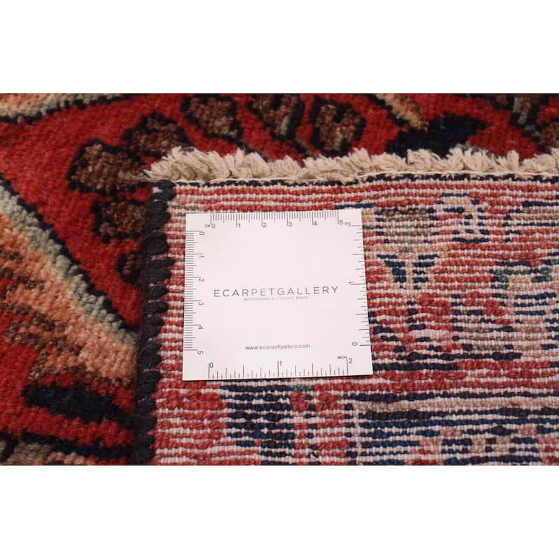 ECARPETGALLERY Hand-knotted Andelz Red Wool Rug - 2'11 x 10'6