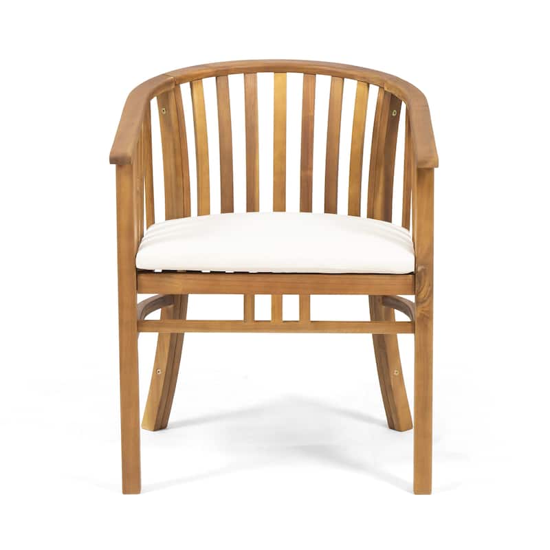 Exquisite Outdoor Wooden Dining Chairs with Cushions