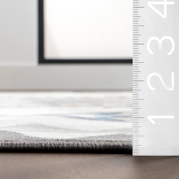 Nuloom Brinley SpinClean Geometric Machine Washable Area Rug
