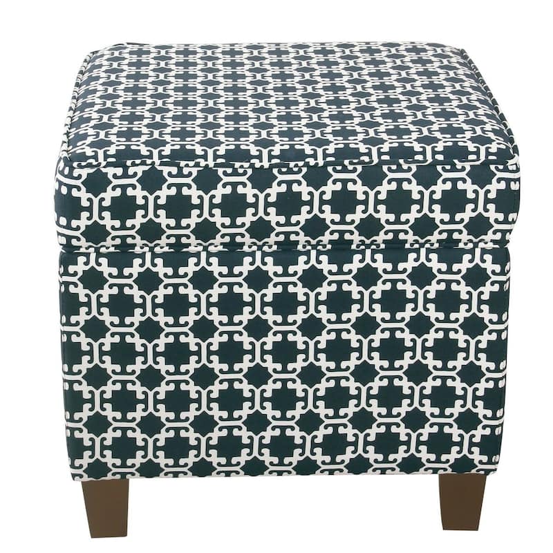 Carson Carrington Hnifsdalur Square Storage Ottoman Wood Legs