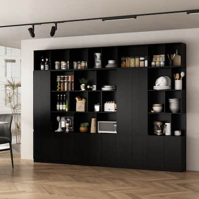 Transform Your Space Modular Cabinet Elegance Pantry Bookcase Display