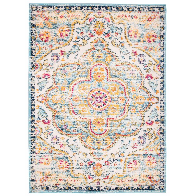 The Curated Nomad Sunset Distressed Vintage Bohemian Rug