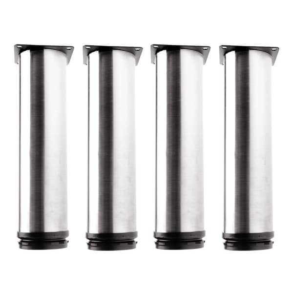 Set of 4 Stainless Steel Adjustable Sofa Chair Table Cabinet Legs Lift Furniture 