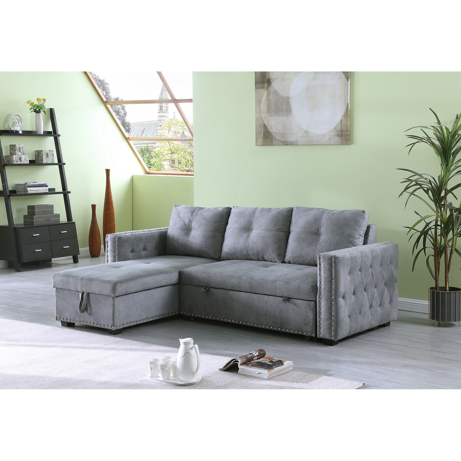 Left hand deals sleeper sectional