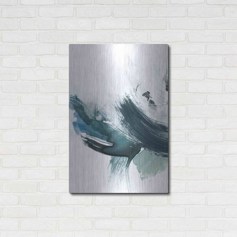 Luxe Metal Art 'Coastal Crush I' by Victoria Borges, Metal Wall Art