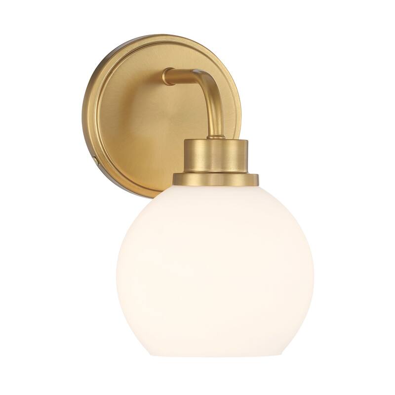 Bellevue SHWS26756 Meridian 10" Tall Bathroom Sconce with Opal Glass