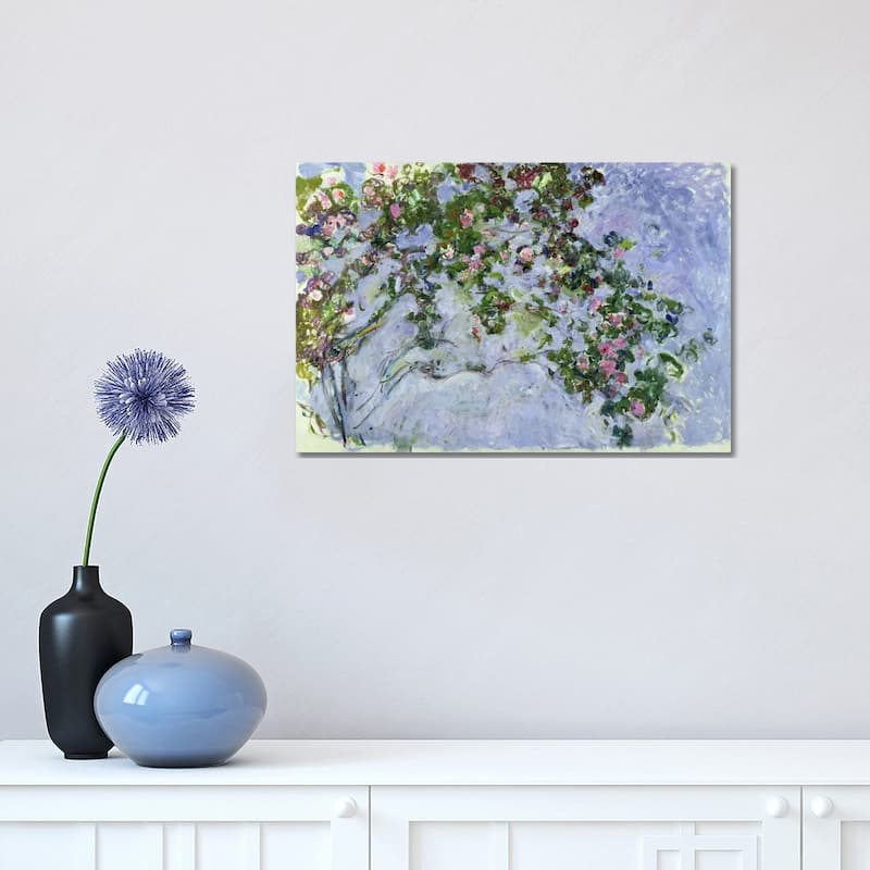 iCanvas "The Roses, 1925-26 " by Claude Monet Canvas Print - 12x18x1.5