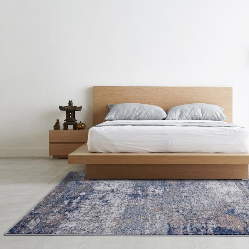 Luxe Weavers Hampstead Collection 941 Multi 8x10 Modern Area Rug - 8' x 10'/Surplus