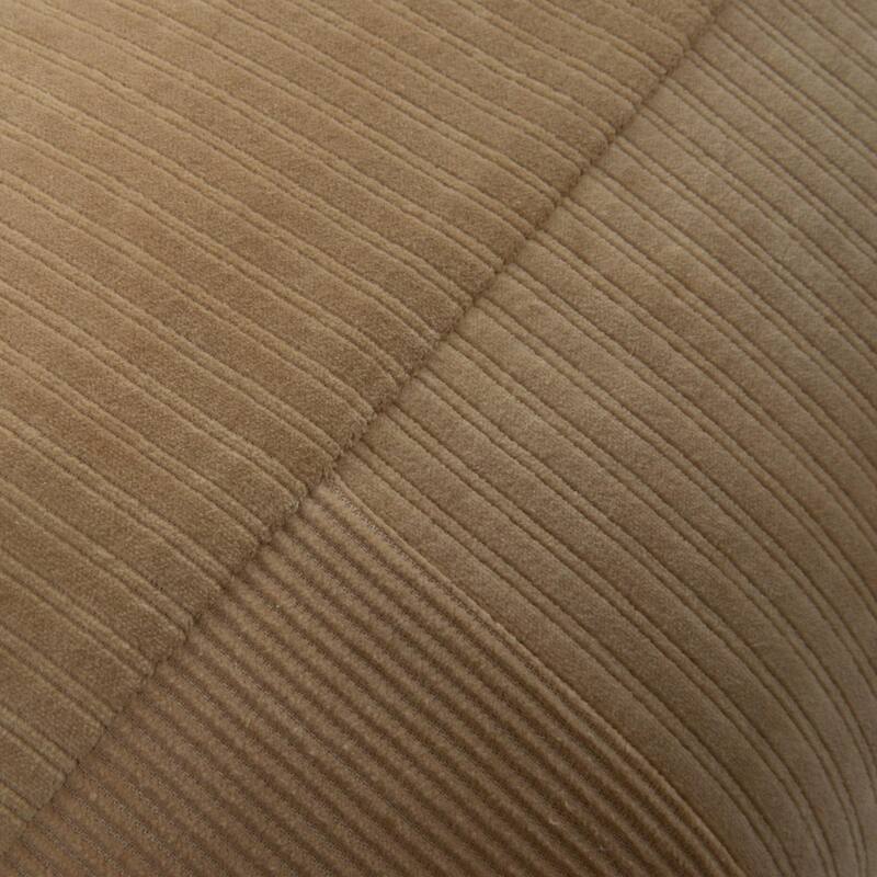 Rizzy Home Solid Corduroy Modern Pattern Blocked Throw Pillow