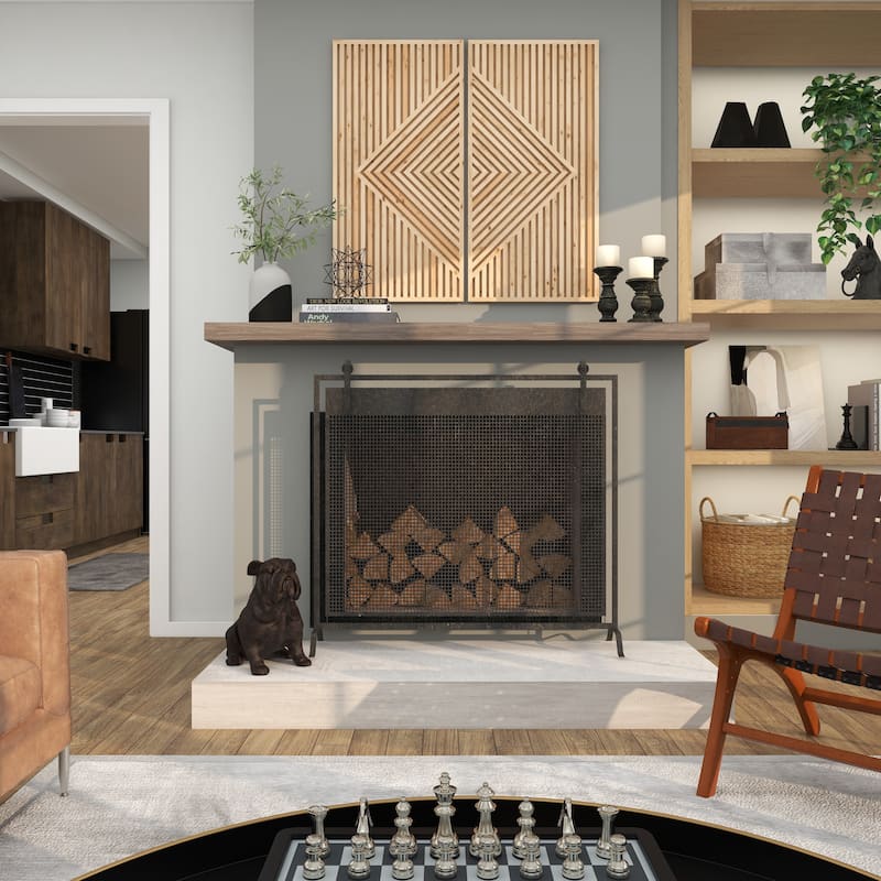 Polystone Bulldog Weathered or Distressed Sitting Decorative Sculpture - Brown - Roche River Decor