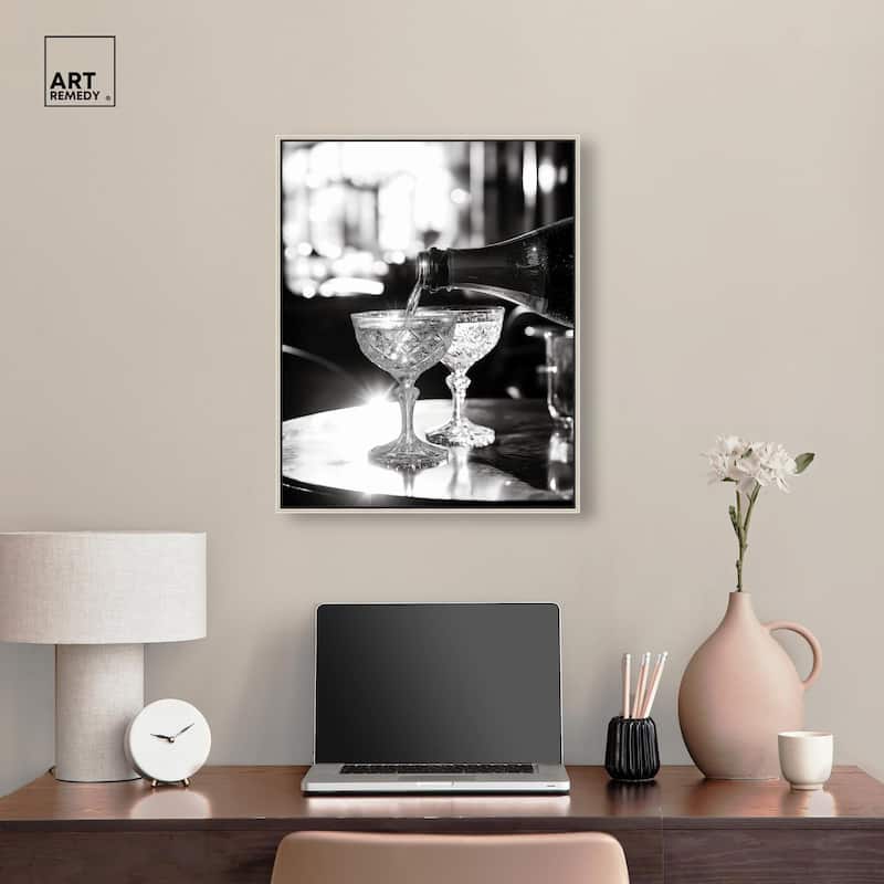 Sparkling in Monochrome I Canvas by Art Remedy
