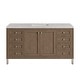 preview thumbnail 26 of 51, James Martin Vanities Chicago 60" Single Vanity, Whitewashed Walnut Eternal Jasmine Pearl Quartz