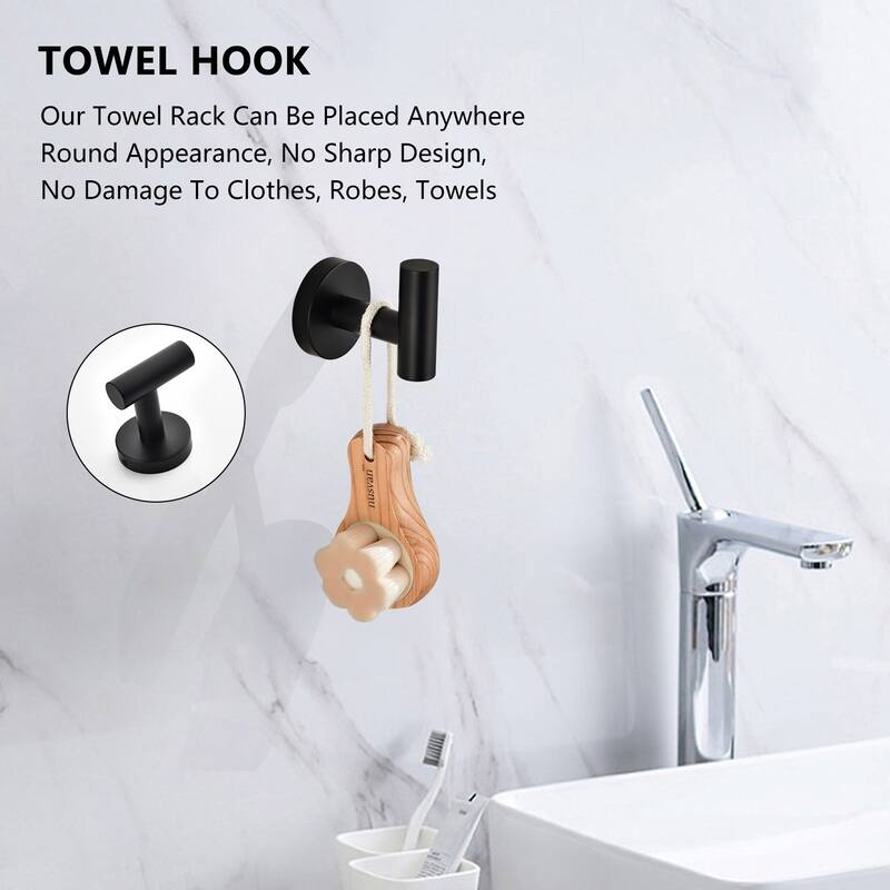3-Piece Bathroom Hardware Set Bathroom Hardware Accessories Sets SUS304 Stainless Steel Bath Shower Set - N/A