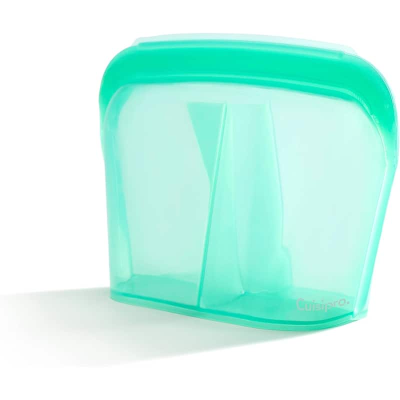Cuisipro Silicone Stand Up Reusable Bag with Divider 44 oz