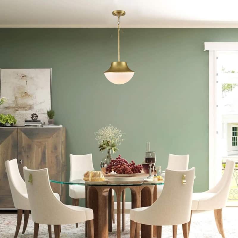 11.02” Bathroom lighting gold pendant light metal hanging fixture light