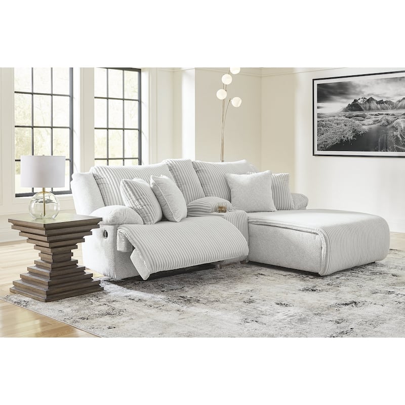 Signature Design by Ashley Top Tier 3-Piece Reclining Sectional with Chaise - 105"W x 74"D x 41"H