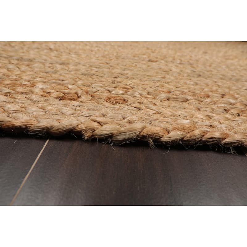 Hand Made Natural Handspun Jute Modern&Contemporary Oriental Area Rug - 2' x 3'