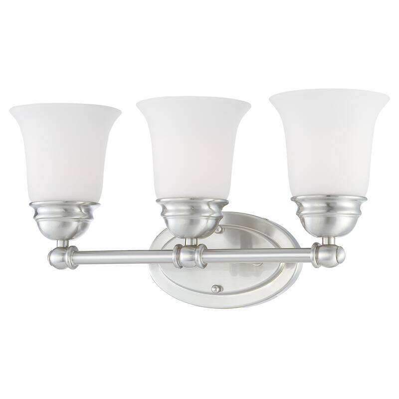 Bella 13-inch Wide 2-Light Vanity Light in Brushed Nickel - 18 - Brushed Nickel