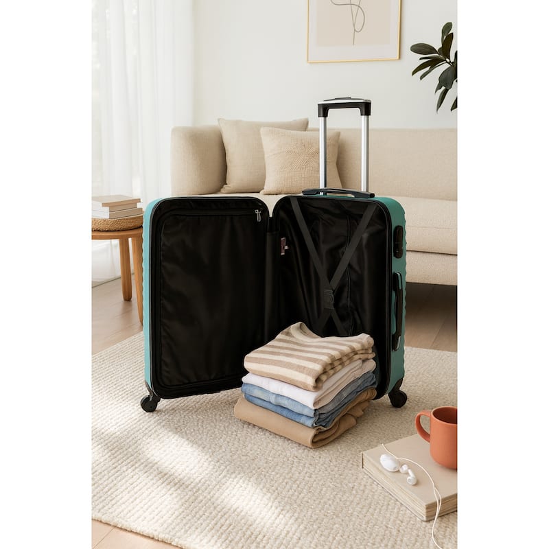 Craft Hardside 24-Inch Chequed Lightweight Spinner Luggage