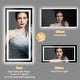 preview thumbnail 13 of 12, XXL Digital Displays Mirror with Bluetooth and Lights LED Makeup Mirror Dimmable 3 Modes - 47.24x23.62''