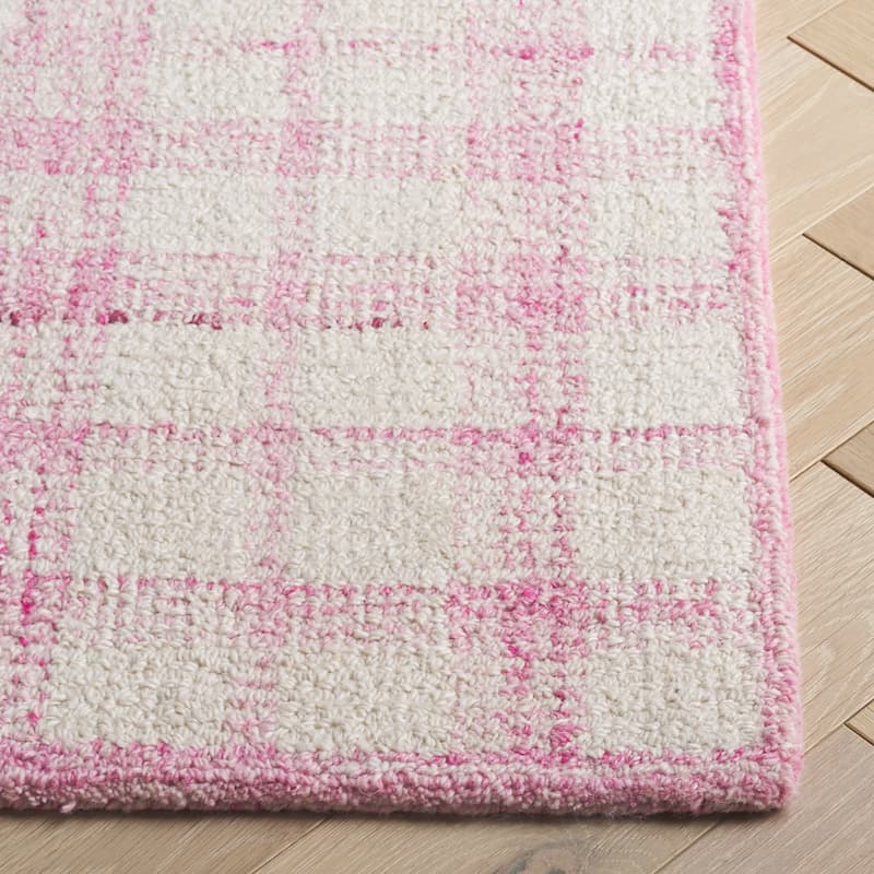 SAFAVIEH Handmade Abstract Zilia Checkered Wool Rug