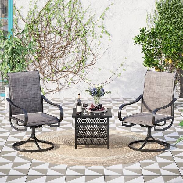 3Piece Metal Bistro Patio Dining Furniture Set Bed Bath & Beyond