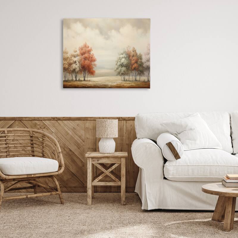 Stupell Muted Autumn Treeline Canvas Wall Art Design By Franklyn Gregory