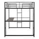 preview thumbnail 11 of 11, Furniture of America Geogen Modern Full-size Metal Loft Workstation Bed with Desk and Two Ladders