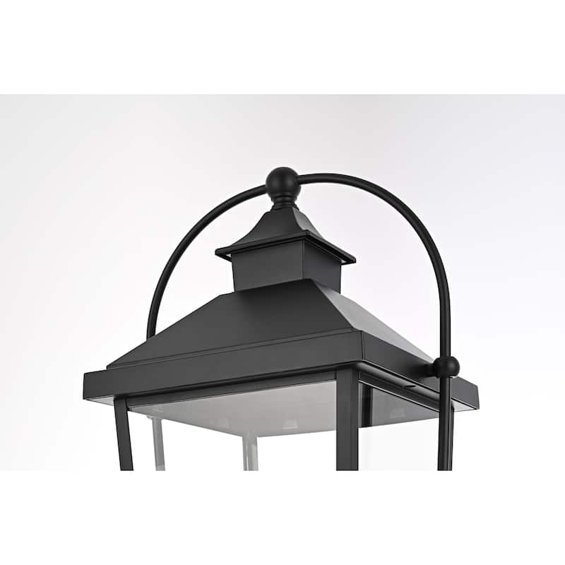 Kael Outdoor Post light in Black