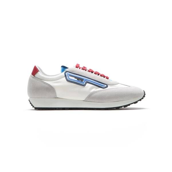 white and grey prada sneakers