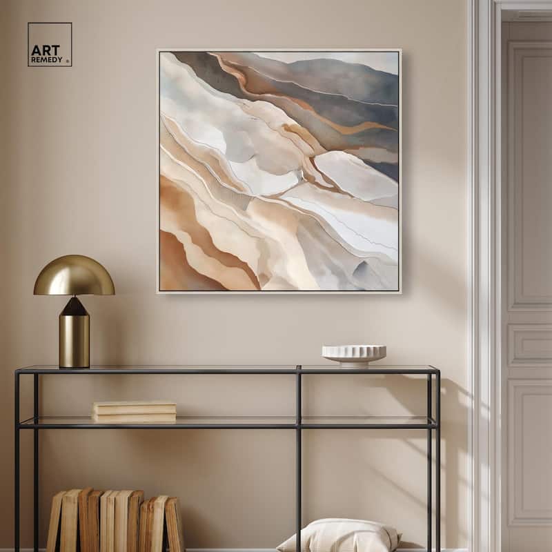 Earthen Flow Canvas by Art Remedy