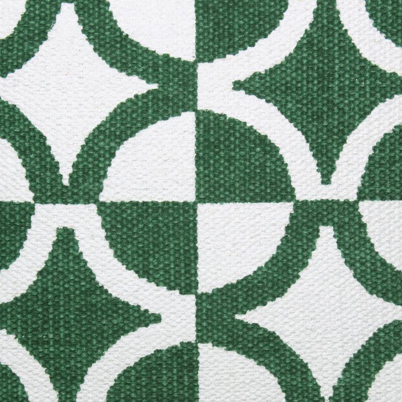 Sevita Boho Bordered Diamond Mosaic Textile Throw Pillow