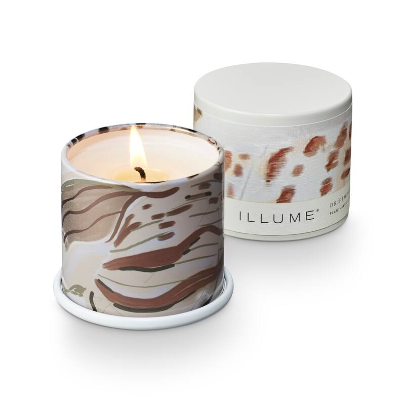 ILLUME Beautifully Done Driftwood Demi Vanity Tin Candle