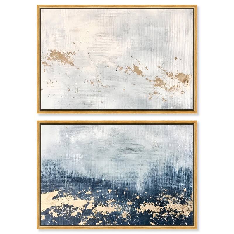 Inner Cosmos II Canvas Set of 2 by Art Remedy - 36" x 24" - Gold