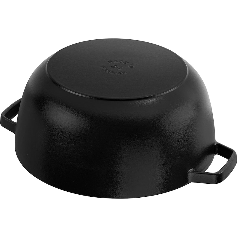 Staub Cast Iron Essential French Oven, Dutch Oven, 5-quart, serves 5-6, Made in France, with Horse Lid - 5-qt