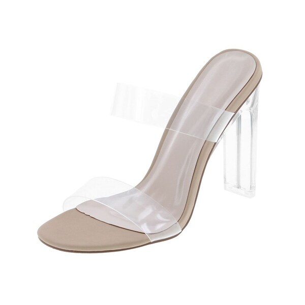 clear plastic high heels