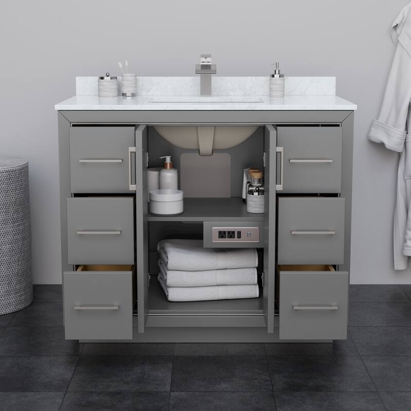 Wyndham Collection WCF1111-42S-CX-MXX Icon 42" Single Free Standing