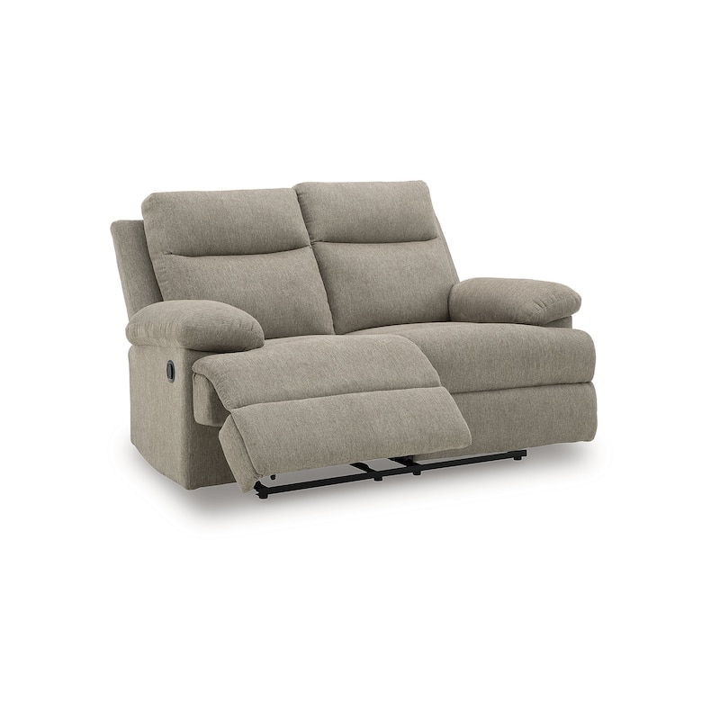 Signature Design by Ashley Tarrant Reclining Loveseat - 64"W x 40"D x 40"H - Beige