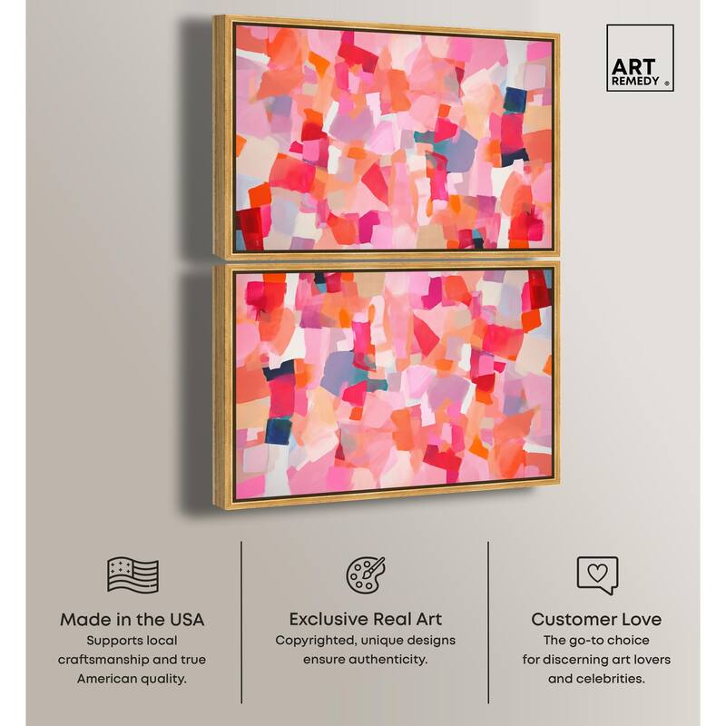 Sunset Poppy Chorus I Canvas by Art Remedy