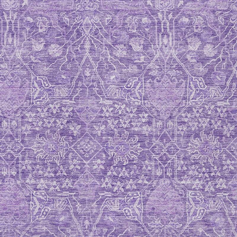 HomeRoots Floral Transitional Rectangle Outdoor Rug