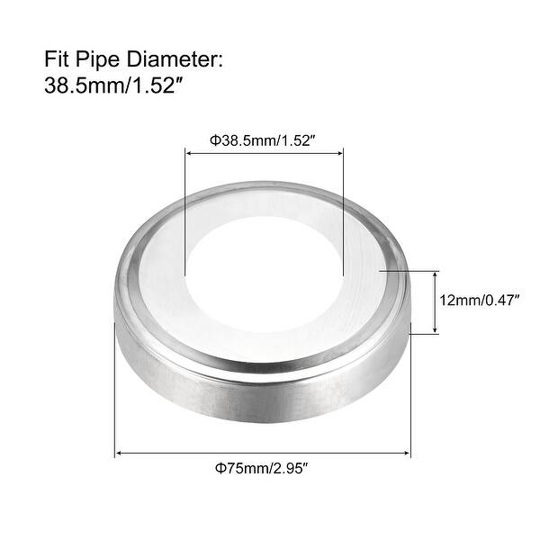 Round Escutcheon Plate 6pcs 201 Stainless Steel Water Pipe ...