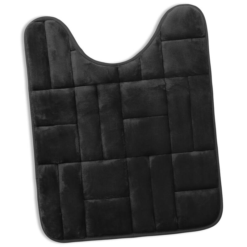 Clara Clark Ultra Soft Non Slip and Absorbent Bath Rug - Tiled Velvet Memory Foam Bath Mat