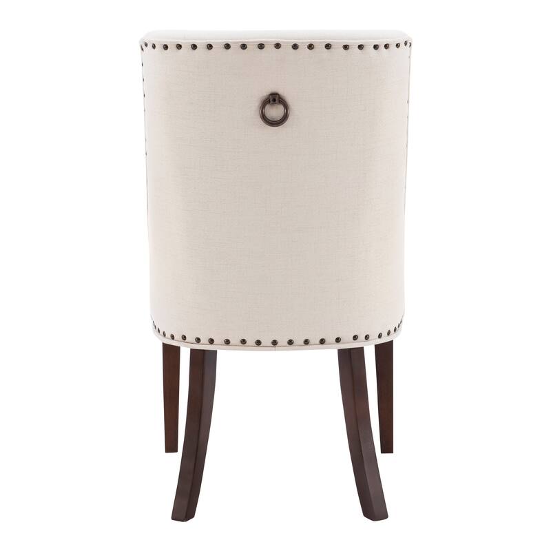 Linon Allard Modern Dining Chairs with Espresso Legs (Set of 2)