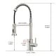 preview thumbnail 10 of 13, Brushed 1-Handle Touchless Deck-Mount Pulldown Kitchen Faucet